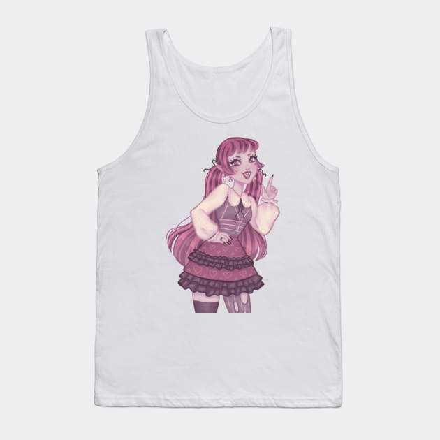 Draculaura from Monster High Tank Top by Anemonaii